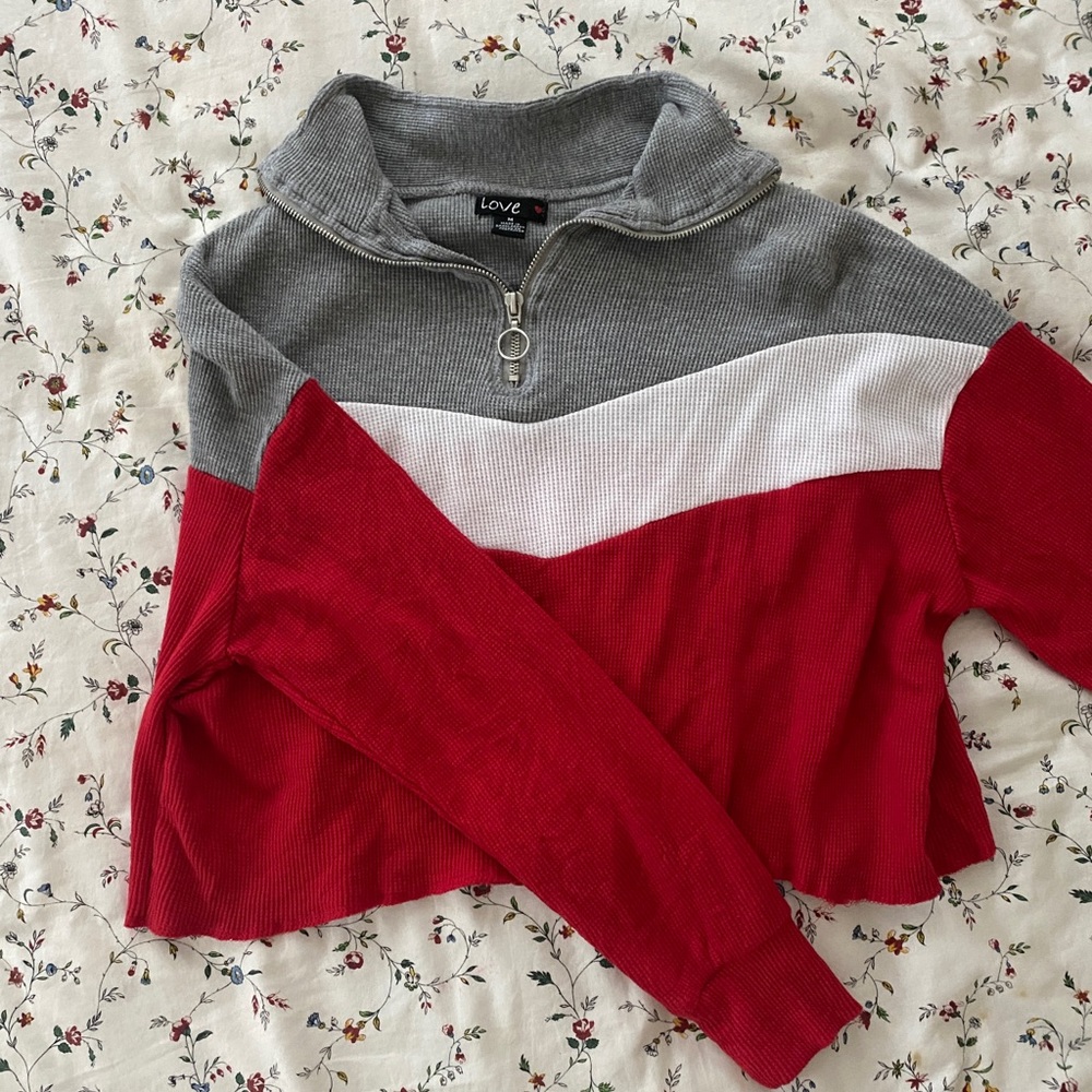 Colorblock Quarter Zip